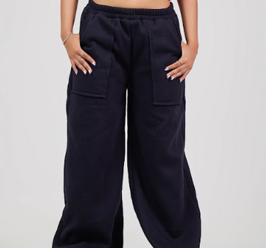 Asia Black Sweat Pants