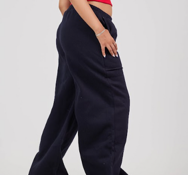 Asia Black Sweat Pants