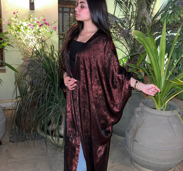 Dusky velvet kaftan