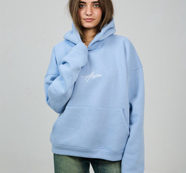 Asia Baby blue Hoodie