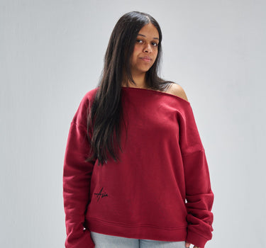 Asia burgundy sweatshirt