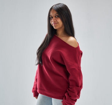 Asia burgundy sweatshirt