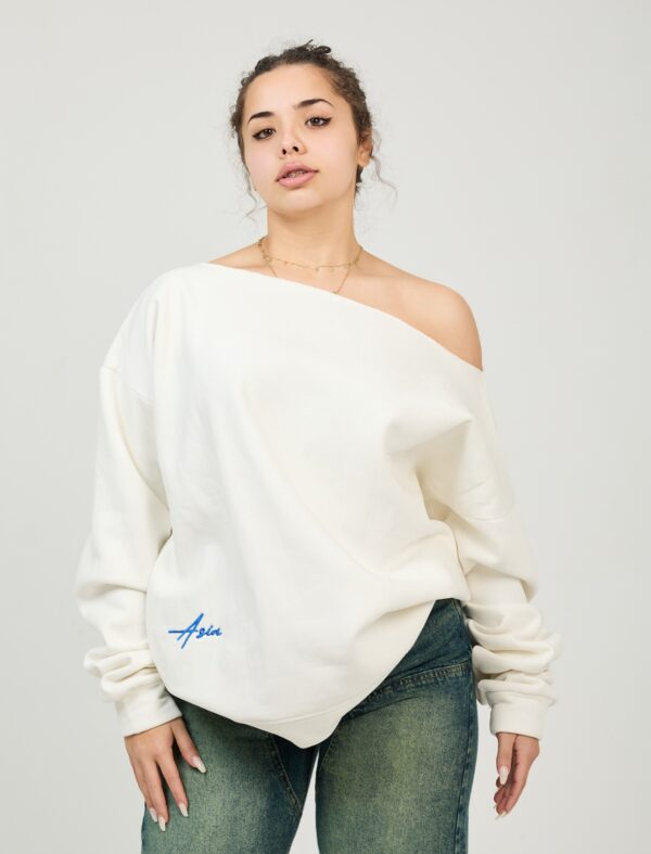 White off shoulder shirt