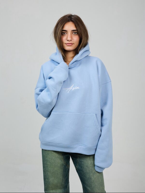 Asia Baby blue Hoodie - Image 2