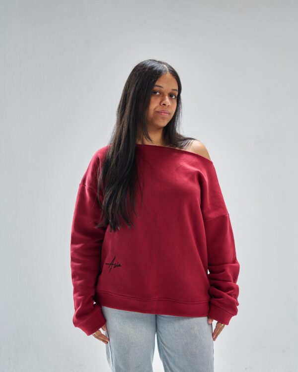 Asia burgundy sweatshirt