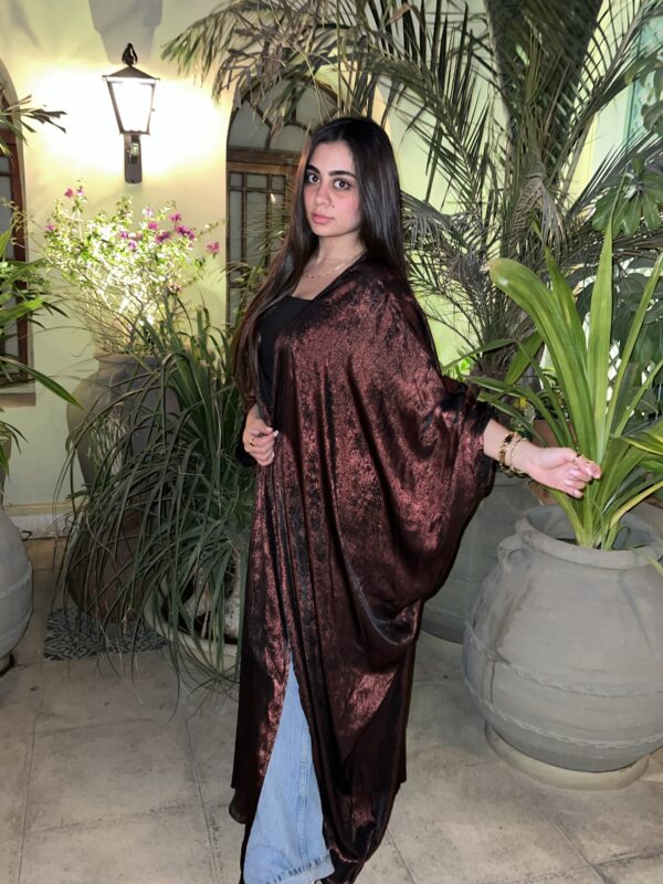 Dusky velvet kaftan - Image 2